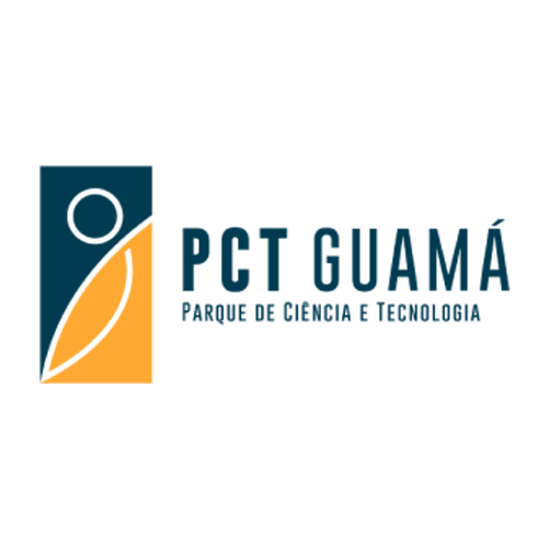 Logotipo do Parque de Ciência e Tecnologia Guamá (PCT Guamá), parceiro em infraestrutura científica e tecnológica.